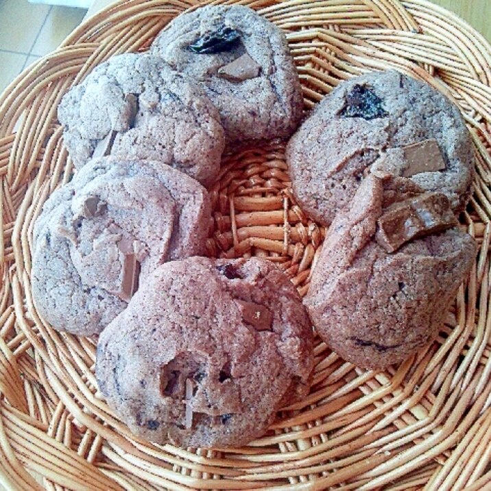 ステラおばさん風チョコレーズンクッキー レシピ 作り方 By ナナニ 楽天レシピ